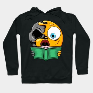 Reading Zombie Emoji Hoodie